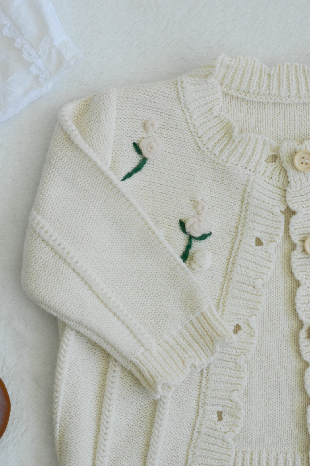 Elegant Laura Cardigan - Cream