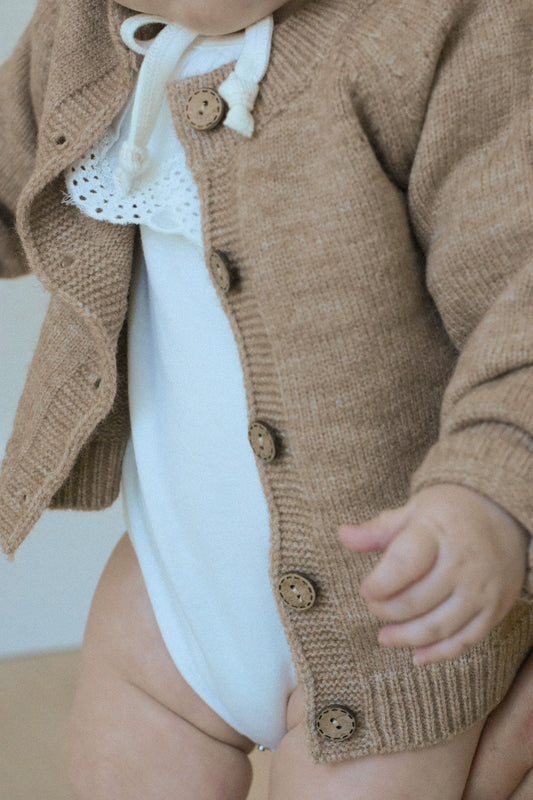 Little Emily Cardigan - Brown