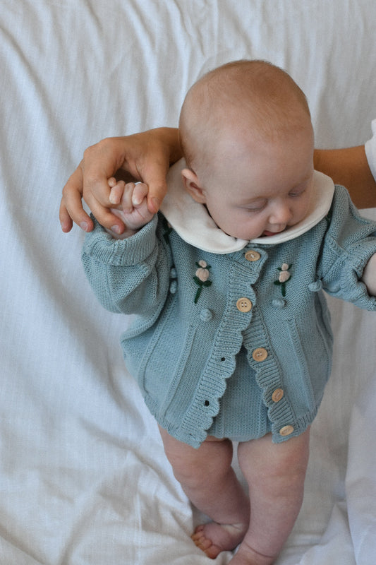 Elegant Laura Cardigan - Blue